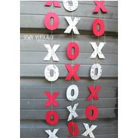 xo Garland, Valentine Decoration, Hugs & Kisses Paper 6 Feet Long - Made To Order | Etsy (US)