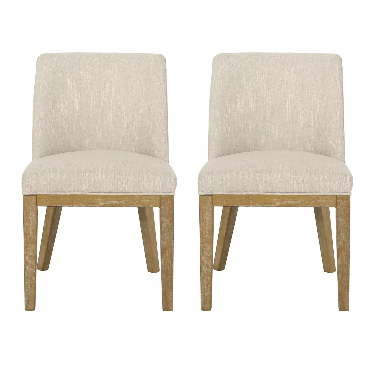 Christopher Knight Home Camas Contemporary Upholstered Wood Dining Chairs (Set of 2) | Target