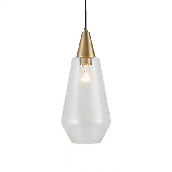 Uttermost Eichler Antique Brass 1 Light Mini Pendant - 18"H x 8"Dia. - Bed Bath & Beyond - 399751... | Bed Bath & Beyond