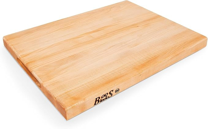 John Boos R-Board Series, Maple Cutting Board, 1.5" Thick Butcher Block, Wooden Reversible Kitche... | Amazon (US)