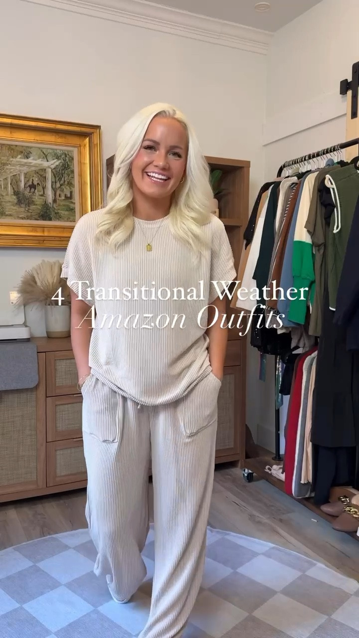Transitional weather outfits you’ll wear on repeat!  These 4 Amazon looks are perfect for those in-between seasons—think light layers, cozy textures, and effortless style! From casual to chic, these pieces make dressing for unpredictable weather SO easy! 

#LTKStyle #AmazonFashion #TransitionalStyle #EffortlessOutfits #WardrobeEssentials #LTKFinds #SeasonalFashion #CasualAndChic #ComfyAndStylish #AmazonMustHaves #LayeredLooks #StyleMadeEasy 

 #LTKStyleTip