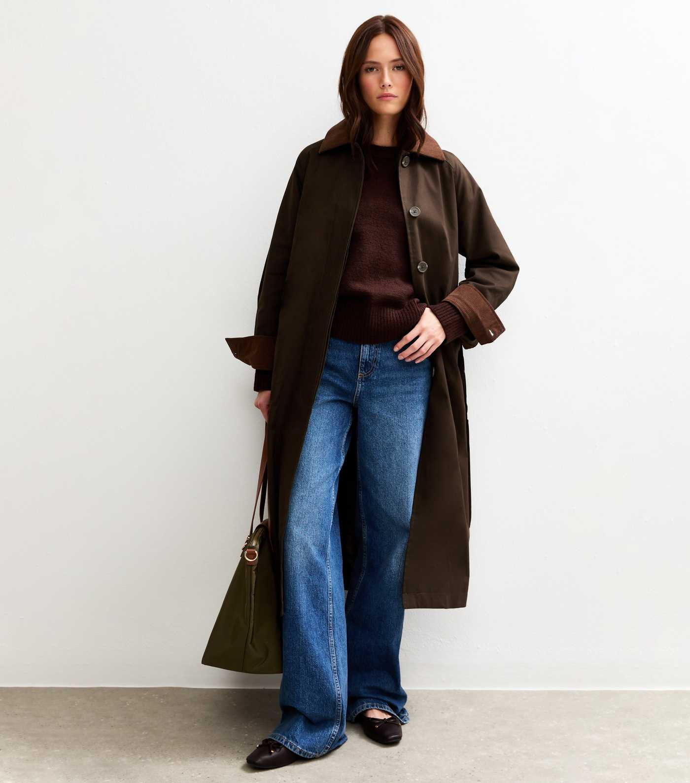 Dark Brown Crew Neck Jumper | New Look | New Look (UK)