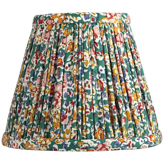 Springcrest Nelle Multi-Color Floral Pleated Shade 3.5x6x5 (Clip-On) | Walmart (US)