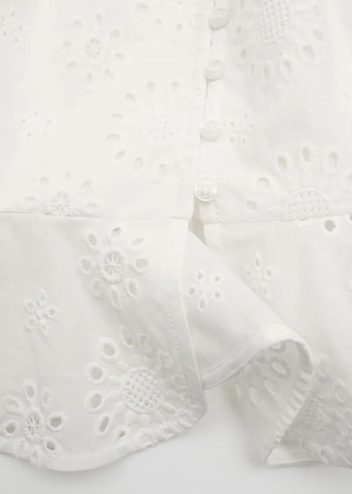 Broderie Anglaise Frilled Blouse | & Other Stories US