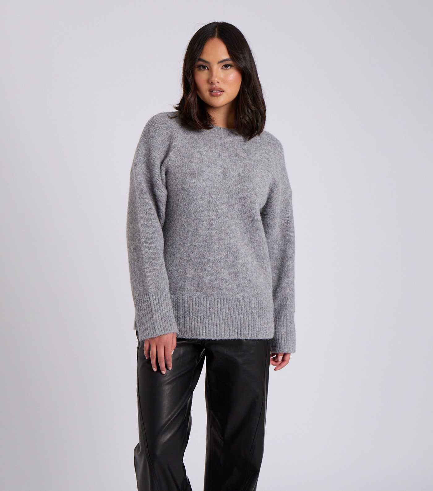 Urban Bliss Grey Wool Blend Crew Neck Jumper
						
						Add to Saved Items
						Remove from Sa... | New Look (UK)