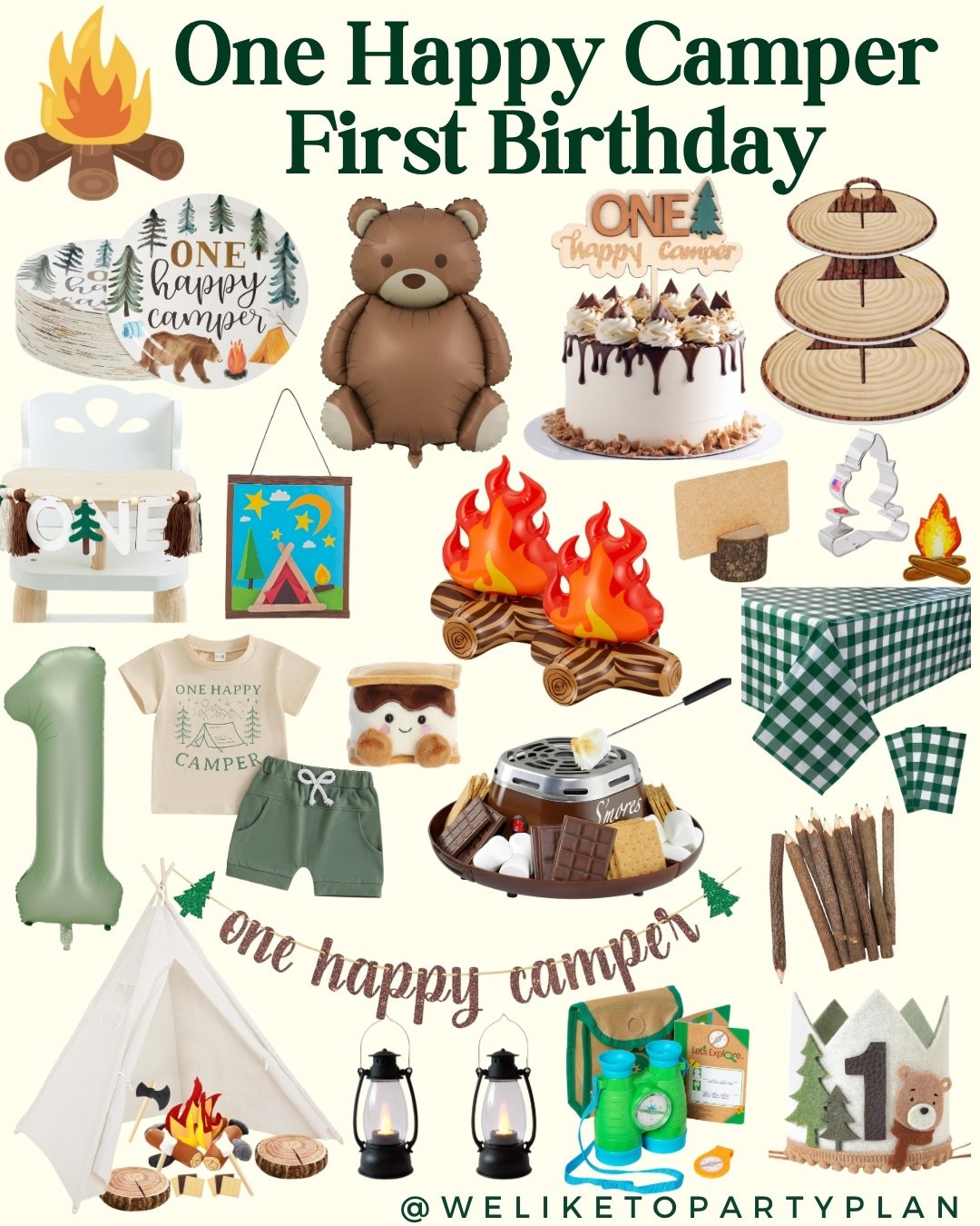One Happy Camper 1st Birthday 

1st Birthday | Amazon | Shop Now

#firstbirthday #happycamper #birthdaytheme #1stbirthday #kidsbirthday 

#LTKParties #LTKKids #LTKBaby