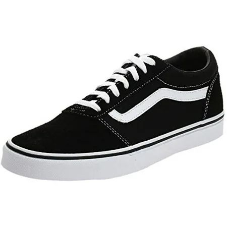 Vans Men s Low-Top Sneakers Black Suede Canvas Black White C24 6.5 UK | Walmart (US)