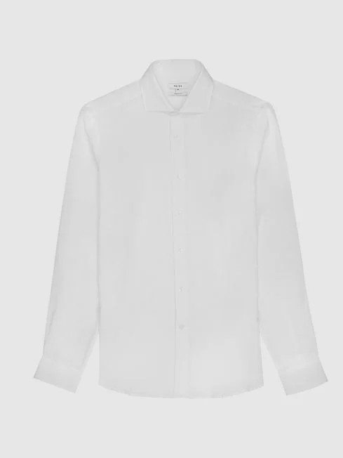 Linen Regular Fit Shirt | Reiss US