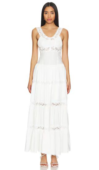 Dakota Rayon Maxi Dress in White | Revolve Clothing (Global)