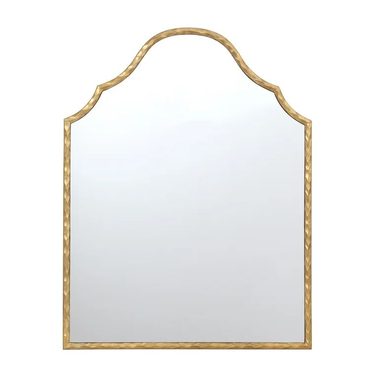 Gold Frame Art Deco Arch Wall Mirror 28"x36" My Texas House | Walmart (US)