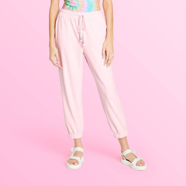 Women's Ankle Terry Jogger Pants - Stoney Clover Lane x Target Light Pink | Target