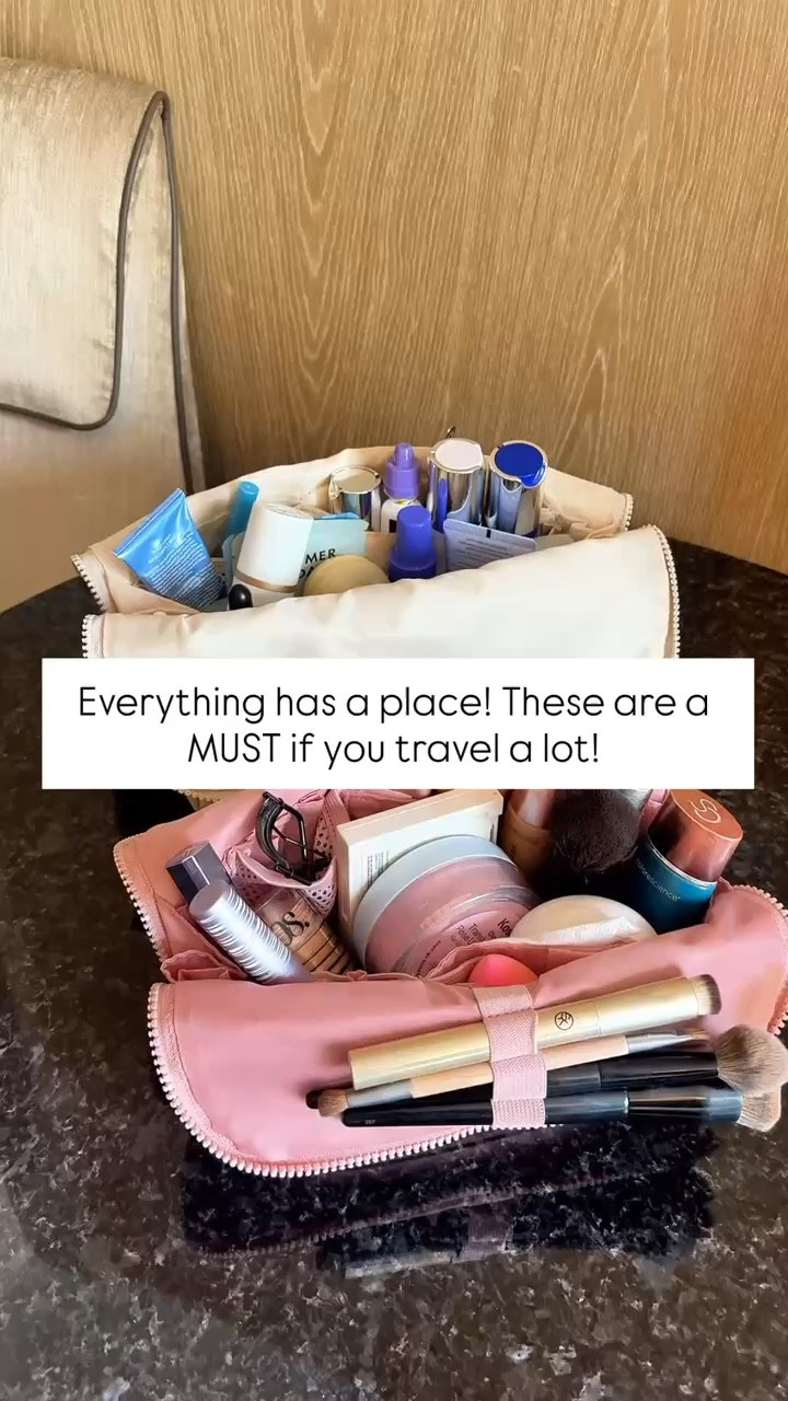 Everything has a spot!! My travel must haves! My travel essentials. I love these vertical toiletry bags. I have the medium for makeup and large for skincare! Parallel toiletry bags. 


#LTKBeauty #LTKTravel #LTKselfcare