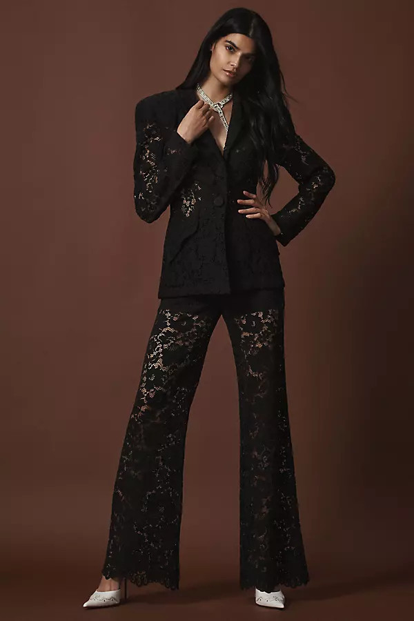 London Lace Flared Pants | Anthropologie (US)