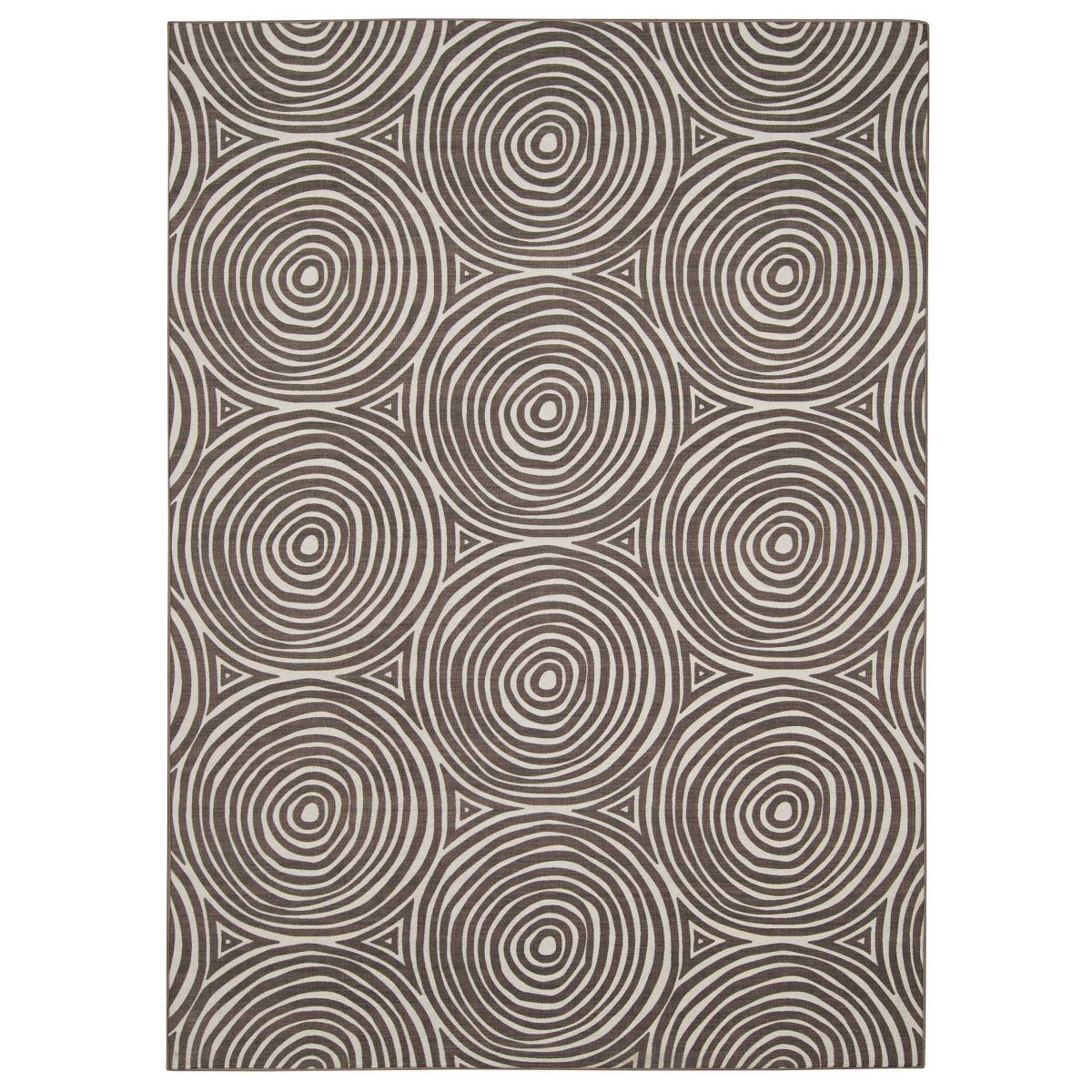 Solway Washable Outdoor Rug Ivory/Brown - Linon | Target