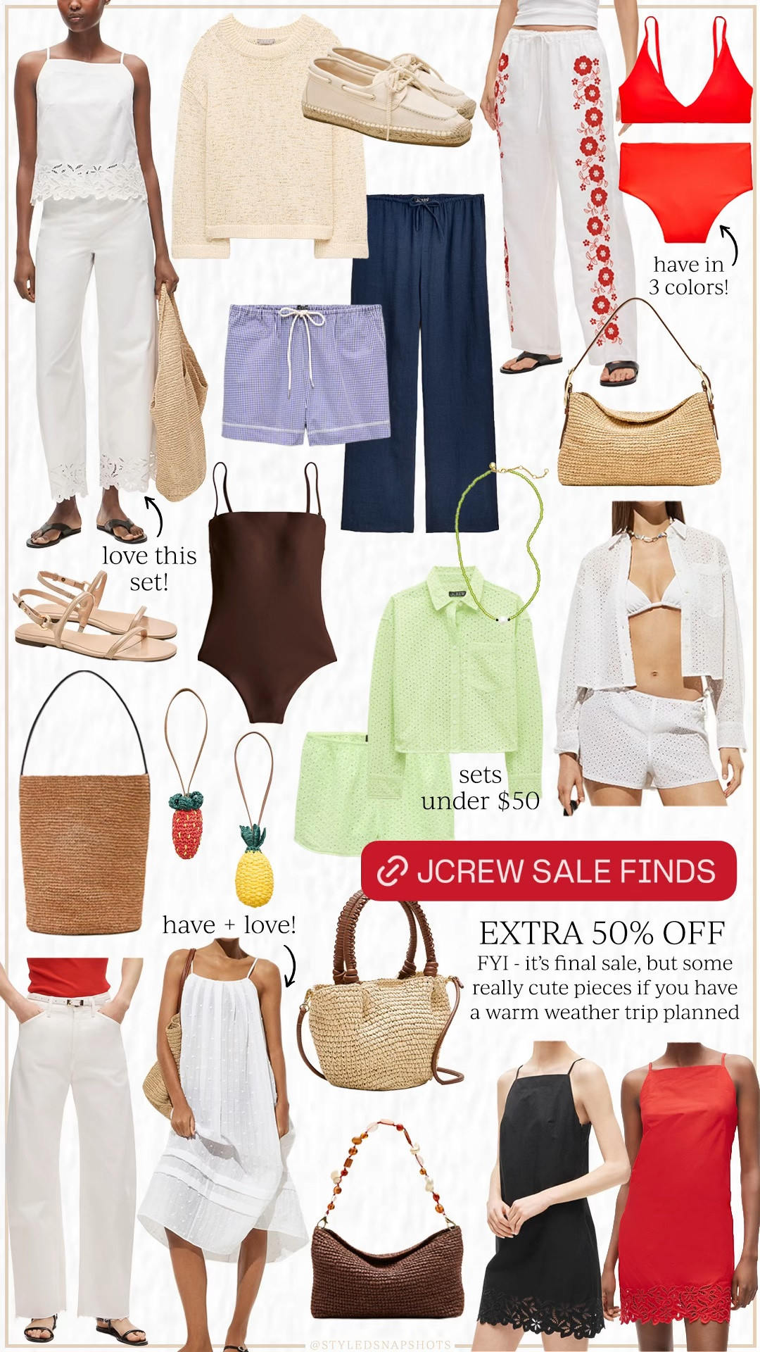 Extra 50% off Jcrew sale finds!! I own several of these, but great deal if you have a warm weather trip planned