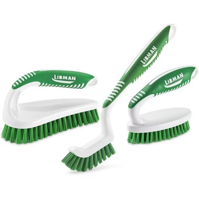 Libman Scrub Brush Kit | for Grout, Tile, Bathroom, Carpet, Kitchen, and Household Messes | Strong Fibers for Tough Cleaning  Scrub Brush Bundle | Target