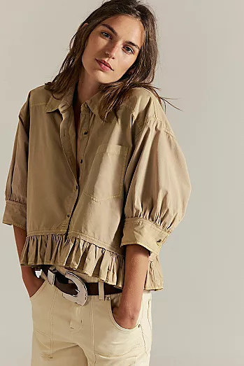 We The Free Bailey Stripe Shirt | Free People (Global - UK&FR Excluded)