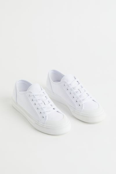 Classic sneakers in cotton canvas. Canvas lining and terry insoles. Sole thickness 1 1/4 in.SizeT... | H&M (US + CA)