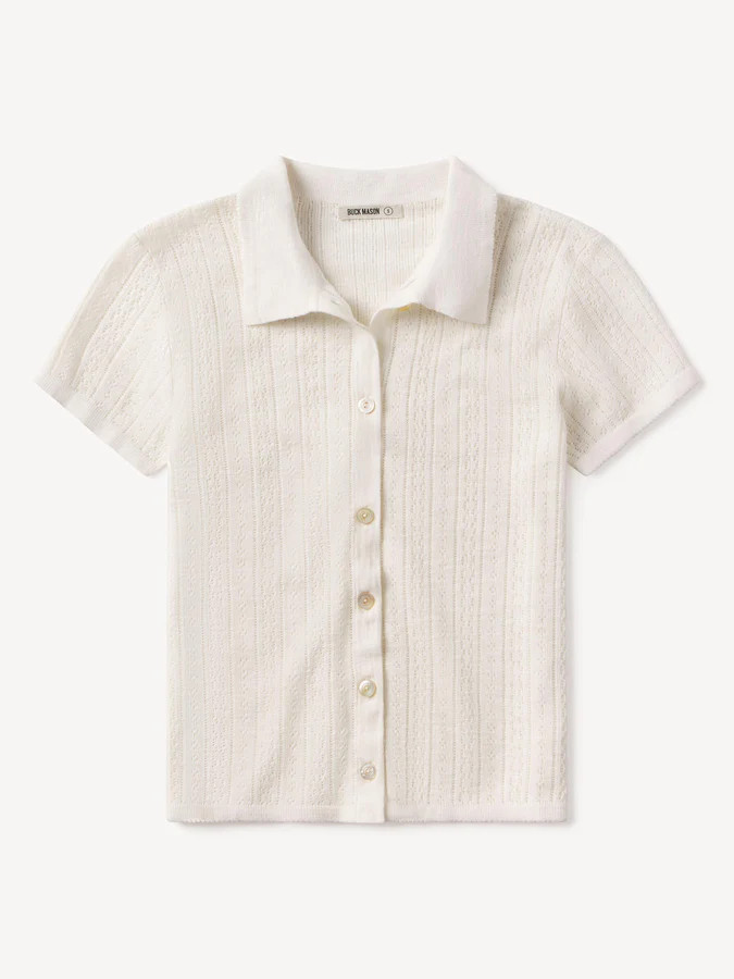 Coastal Linen Pointelle Polo | Buck Mason