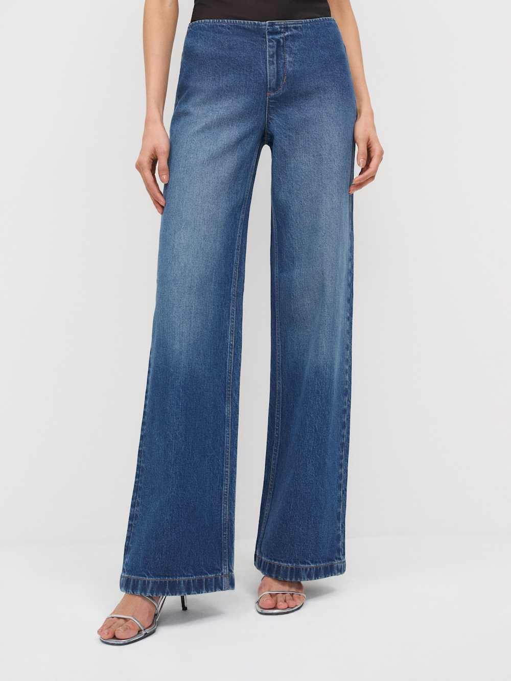 Talissa Stretch Low Rise Trouser Wide Leg Jeans | Reformation (Global)