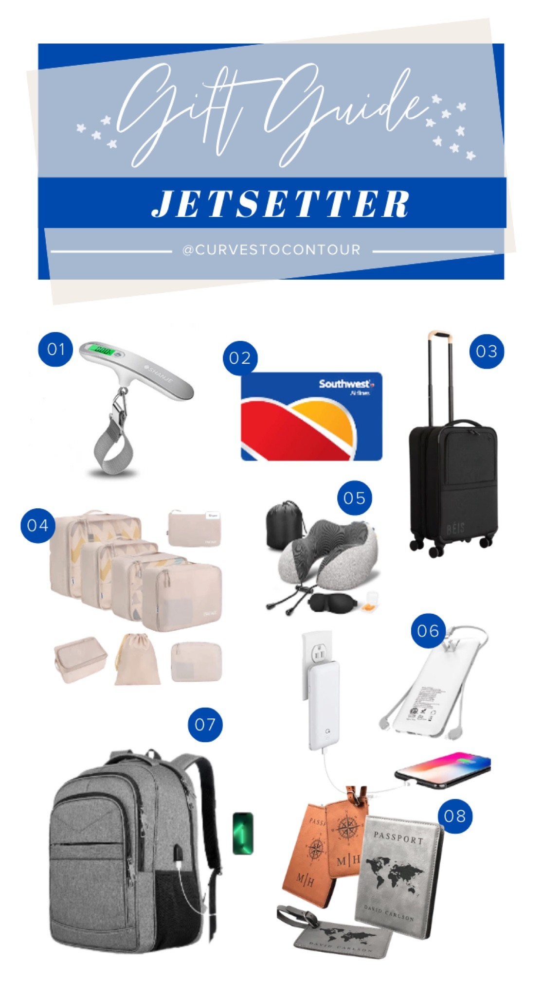 Gift Guide For The Jetsetter / Traveler 
#giftguide #giftguides #holidaygiftguide #holidaygifts #holidaygiftideas

#LTKSeasonal #LTKtravel #LTKHoliday