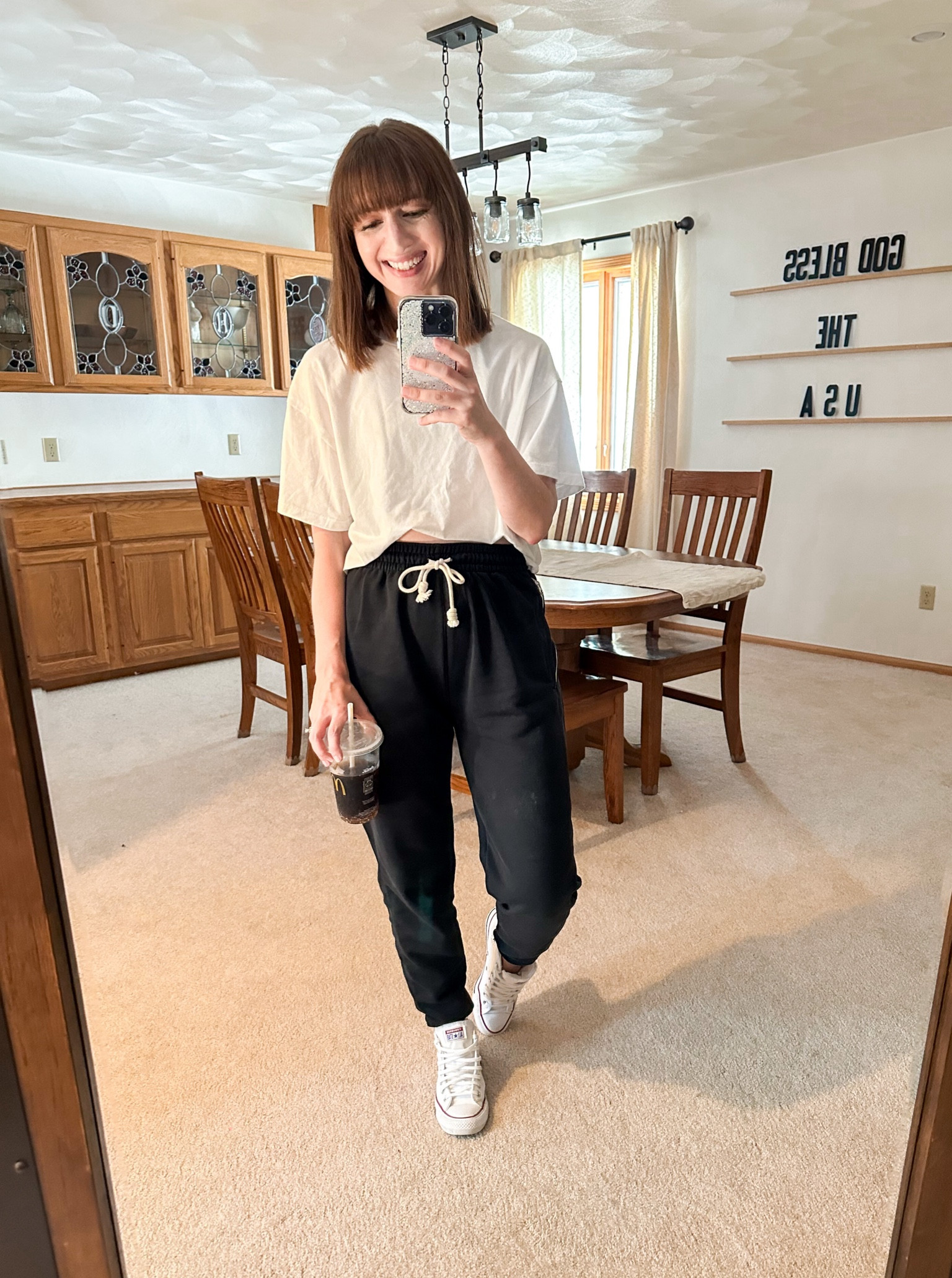 My favorite Nike pants and bra are 20% off with the code: ULTIMATE 

Tee: Small
Pants: XSmall
Shoes: Size down half a size 

#LTKxPrimeDay #LTKunder50 #LTKsalealert