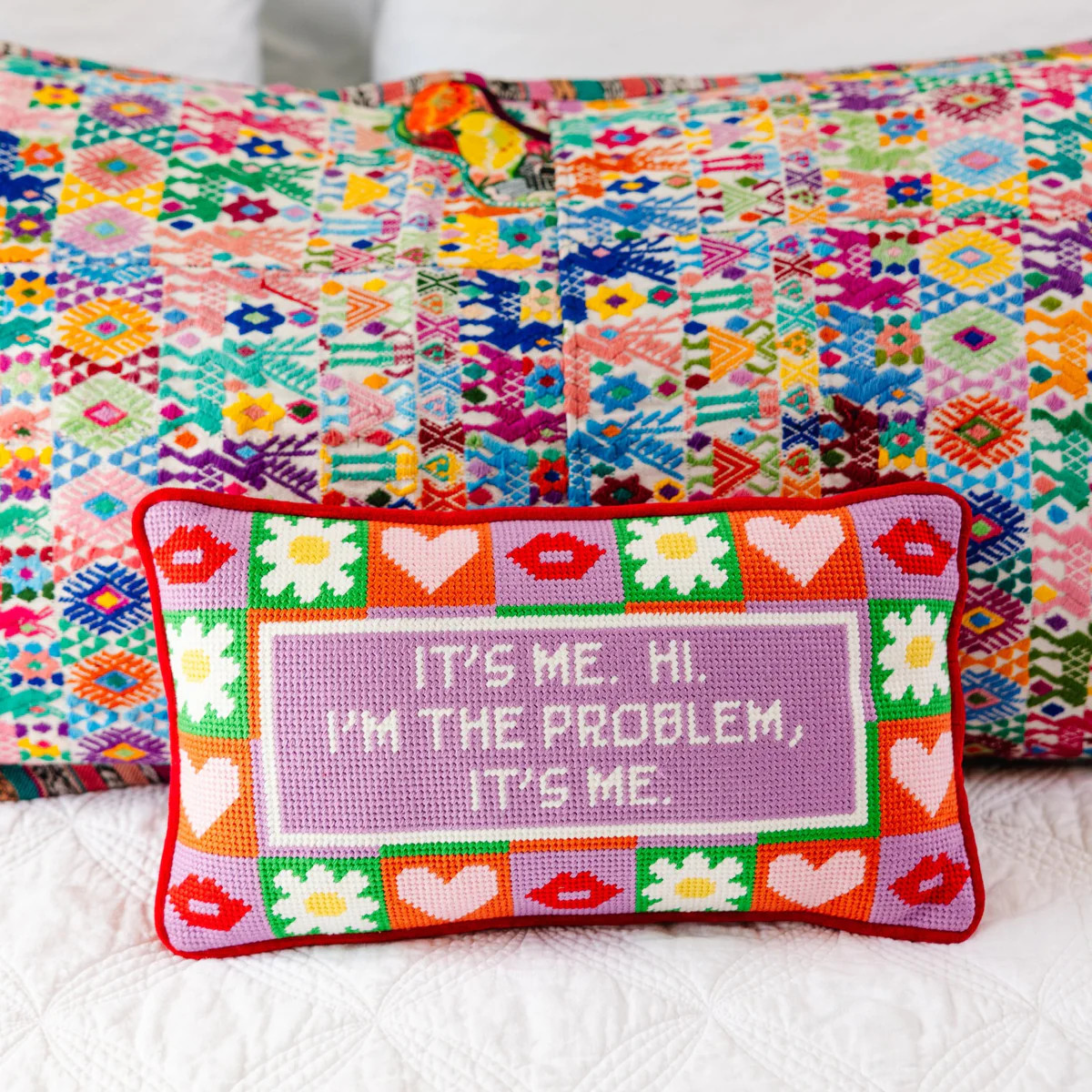 Furbish Studio - It's Me Needlepoint Pillow | Furbish Studio