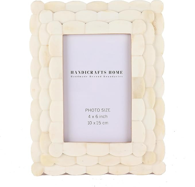 Handicrafts Home Indigo Picture Frames-Shades of Blue Bone Inlay-Mosaic Style Photo Frames (4x6 I... | Amazon (US)