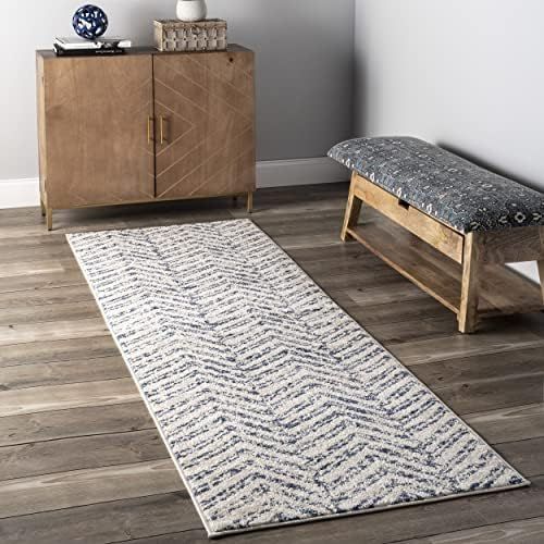 nuLOOM Rosanne Geometric Runner Rug, 2' 6" x 6', Blue | Amazon (US)