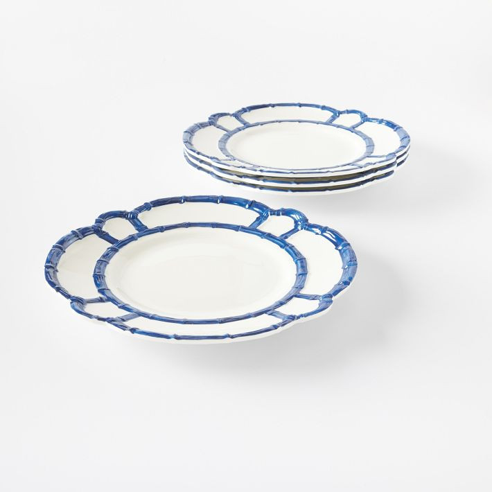 Bamboo Melamine Dinner Plate, Set of 4 | Mark and Graham
