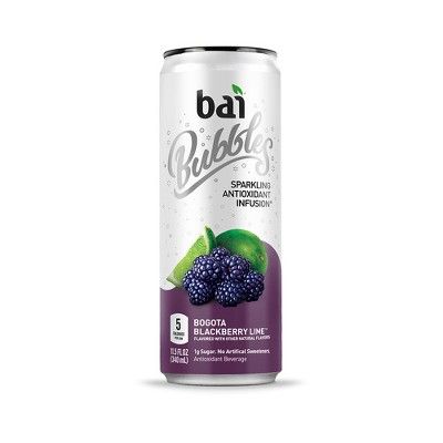 Bai Bubbles Bogota Blackberry Lime - 11.5 fl oz Can | Target