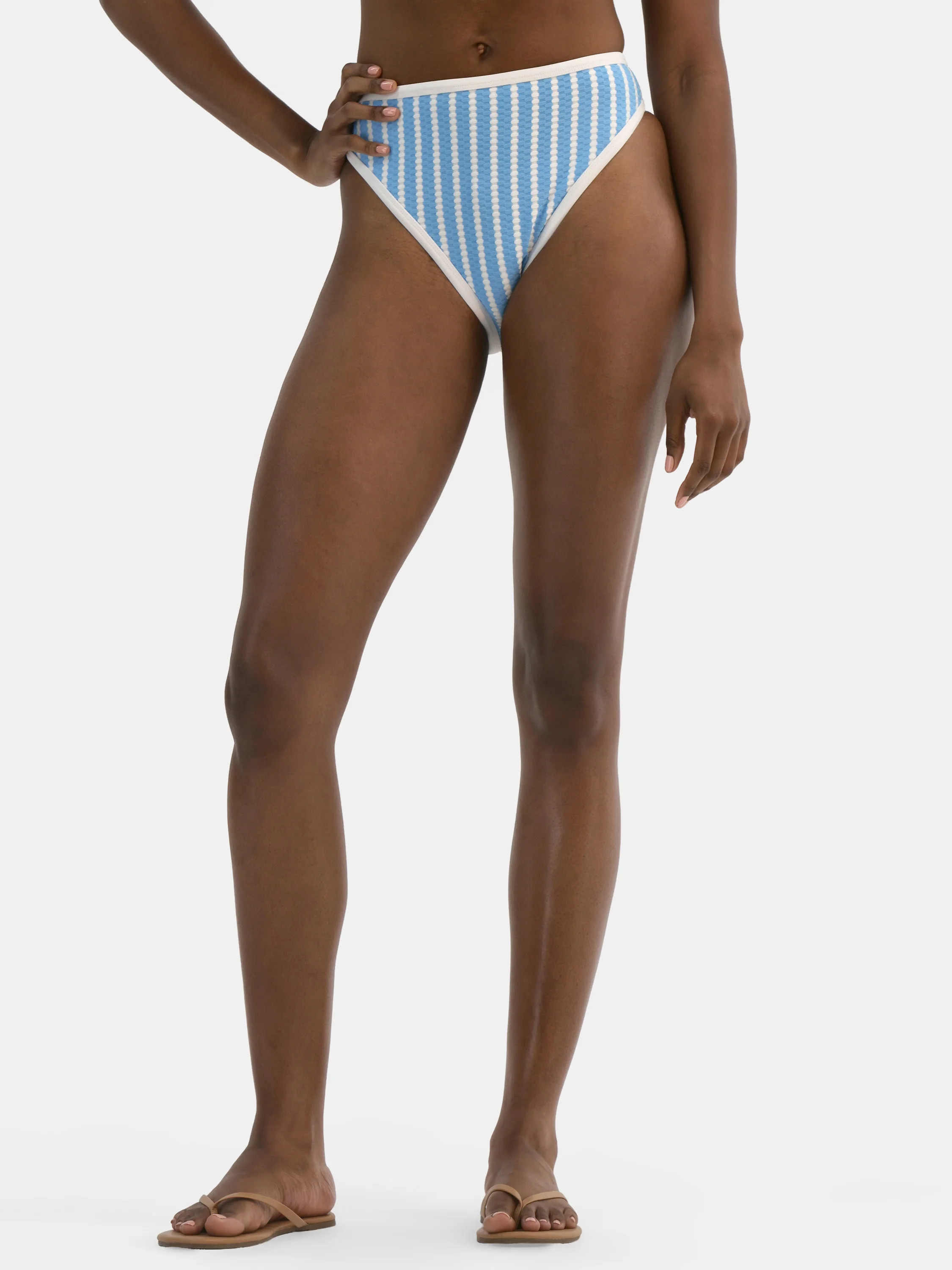 Time and Tru Women's Striped Bikini Bottoms, Sizes XS-3X | Walmart (US)