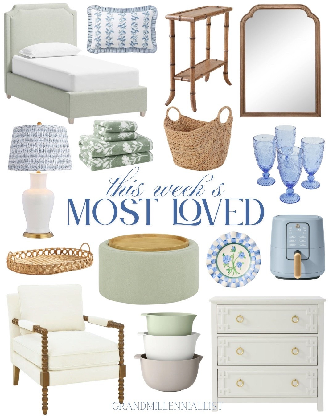 This week’s most loved products!

Home decor accessories Grandmillennial style home
Coastal home 
Walmart home 
Dorm apartment college decor 

#LTKHome #LTKStyleTip