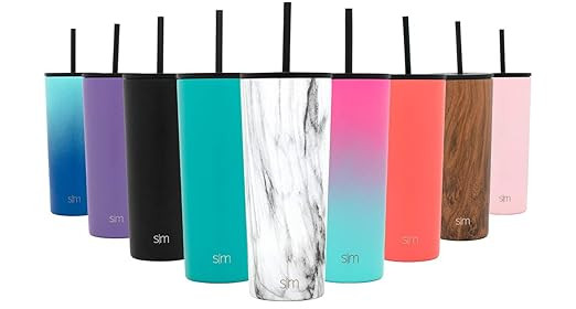 Simple Modern 24oz Classic Tumbler with Straw Lid & Flip Lid - Travel Mug Gift Vacuum Insulated C... | Amazon (US)