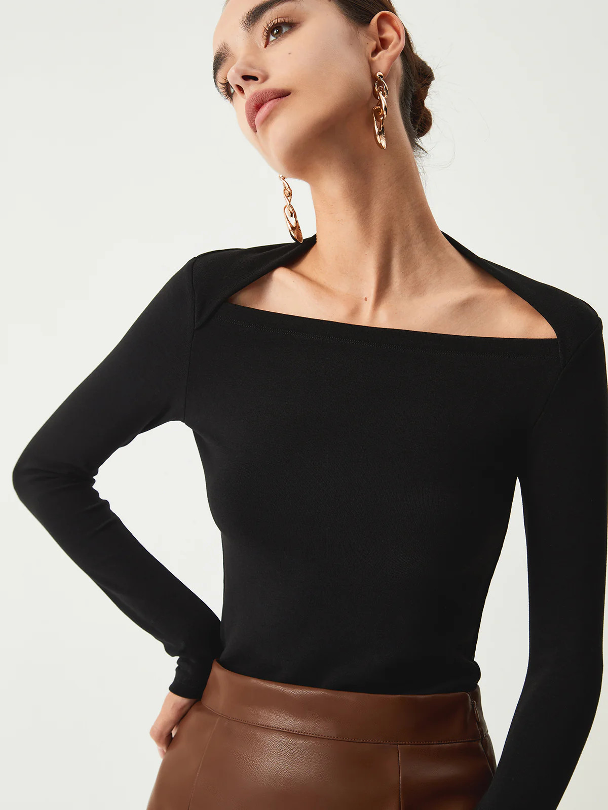 Solid Long Sleeve Shirt | Commense