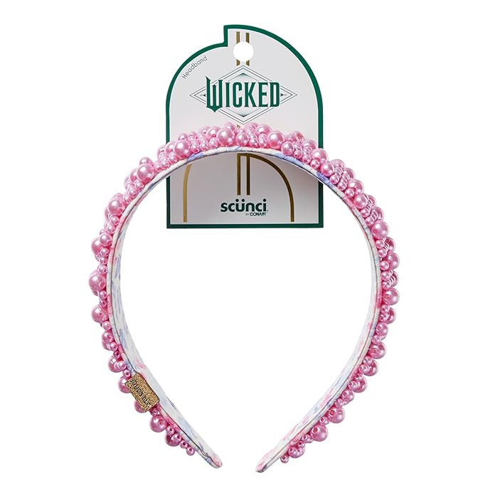 Wicked 2 Pearl Glinda Pink Headband - hair accessories for women and girls - gifts for her - Scun... | Amazon (US)