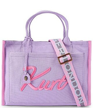 Kurt Geiger London Kurt Canvas Tote Bag - Light Purple | Dillard's