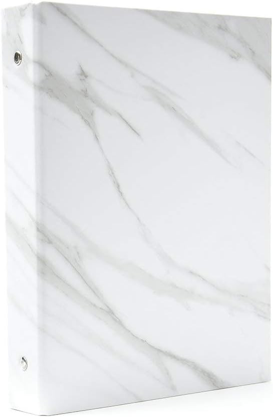 Gartner Studios White Marble 3 Ring Binder | Amazon (US)