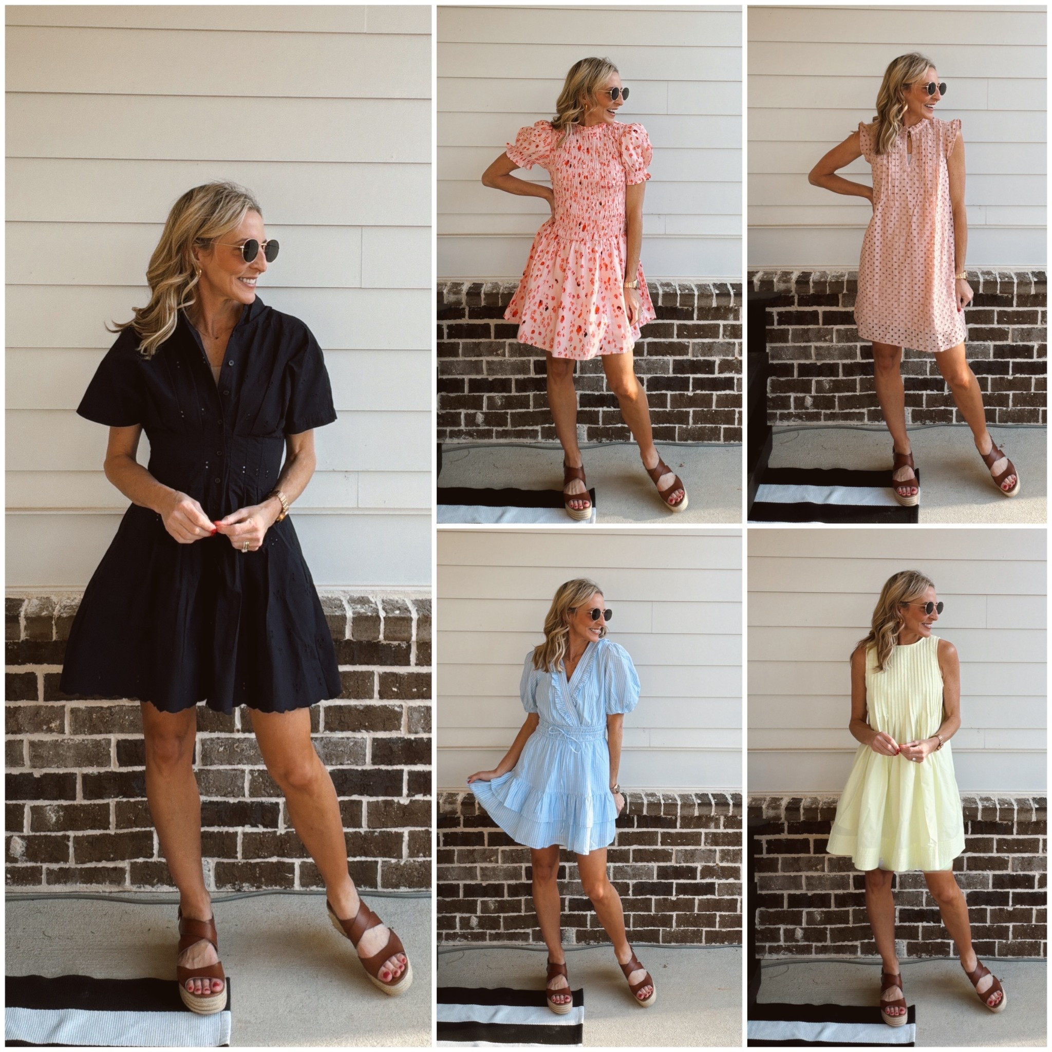 Nothing’s gonna stop us…from looking cute this spring especially with prices and styles like these! like these!! Five dresses. All under $35. All from Walmart. Comment Dresses to get the details!!

These are the easy, throw-on-and-go dresses that make you feel put together in seconds. Feminine details, playful charm, flattering fits, and the kind of silhouettes that work for sunny mornings, busy afternoons, moonlit dinners, and everything in between.
They pair perfectly with sneakers, sandals, or a little heel moment. Multiple color options. Lightweight. Easy fit. The kind you reach for again and again.

I am 5’5 and wearing and XS in all. 