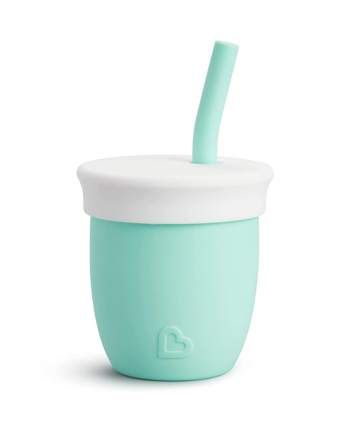 Munchkin Baby Silicone Baby Open Training Cup with Straw, 4oz, Green - Green | Macy's