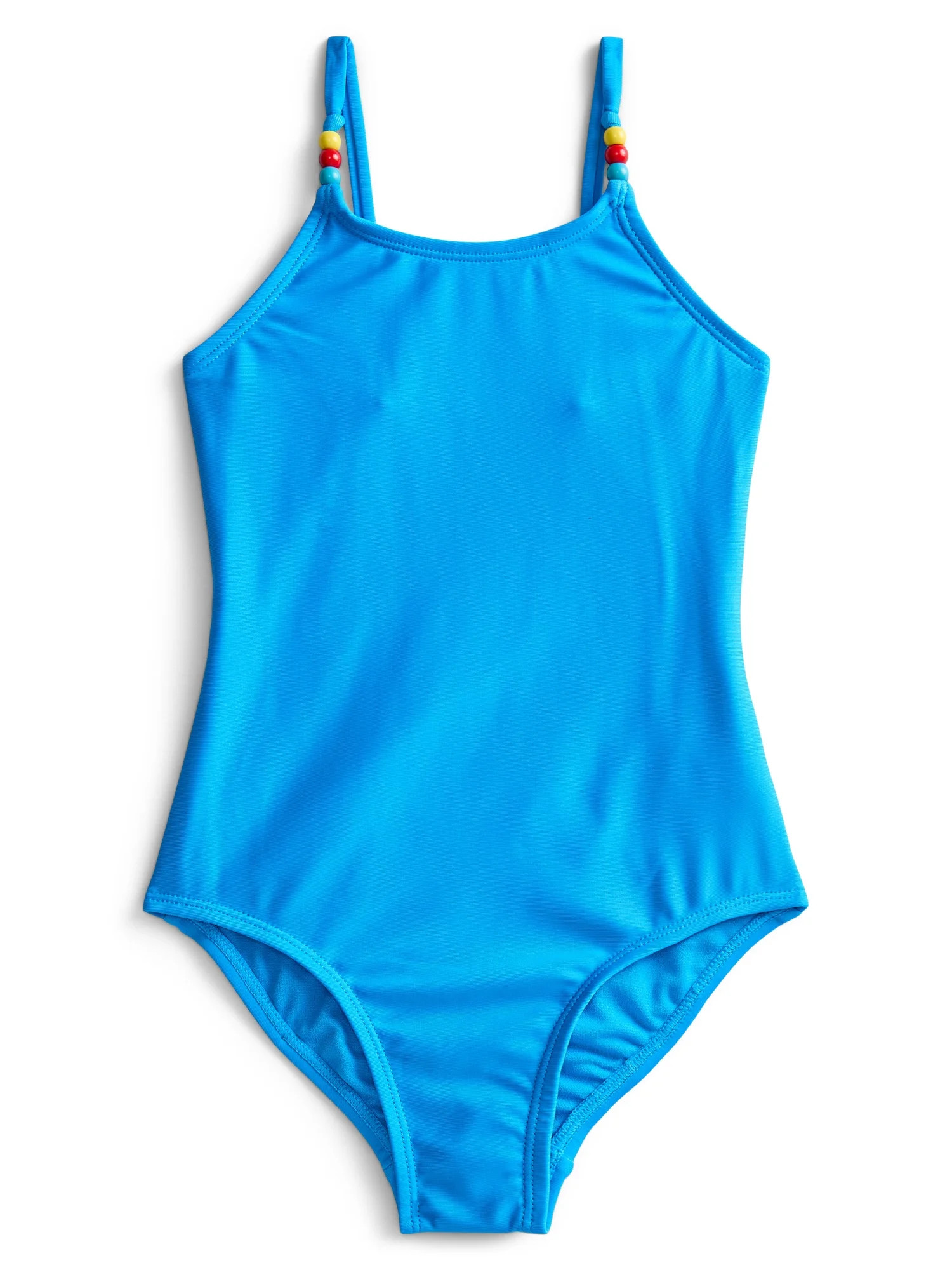 Wonder Nation Girls One-Piece Swimsuit with UPF 50+, Sizes 4-18 & Plus | Walmart (US)