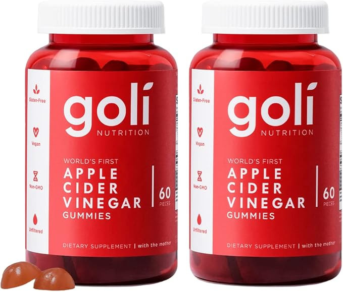 Goli Apple Cider Vinegar Gummy Vitamins Nutrition (2) | Amazon (US)