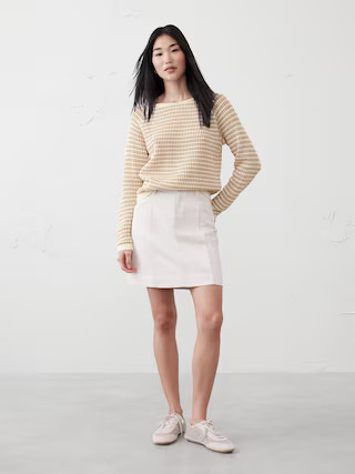 Open Stitch Striped Sweater | Banana Republic Factory