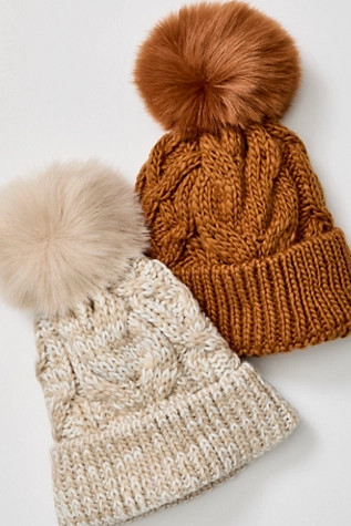 Summit Cable Pom Beanie | Free People (Global - UK&FR Excluded)