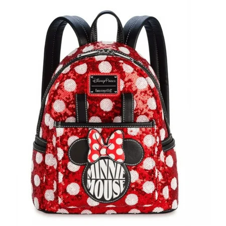 Disney Parks Minnie Mouse Sequin Polka Dot Loungefly Mini Backpack New With Tag | Walmart (US)
