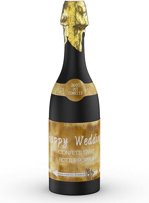 POPUPARTY 15.3'' 1 Pack Champagne Bottle Party gold confetti Popper | Amazon (US)