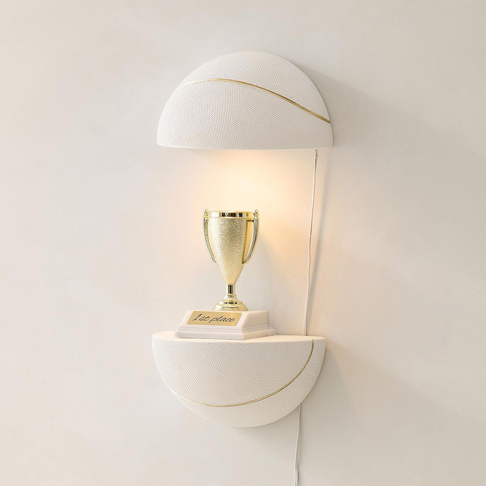Basketball Shaped Light-Up Wall Display | Pottery Barn Teen