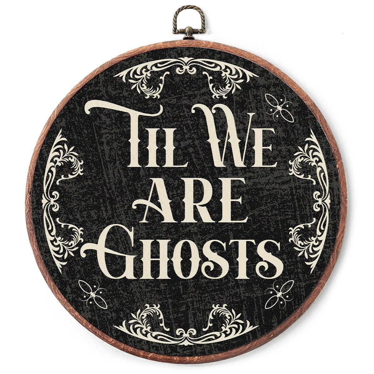 Vodbok Til We Are Ghosts Round Wall Art Decor - 10" Gothic Round Canvas Frame Hanging Prints-Vint... | Amazon (US)