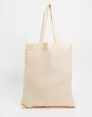 ASOS DESIGN lightweight organic cotton tote bag in ecru | ASOS (Global)