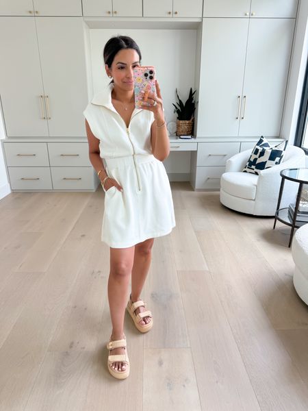 You need this zip dress for summer. So comfy and can dress up or down for any occasion. Love!! 🤍

#LTKStyleTip #LTKSeasonal #LTKFindsUnder100